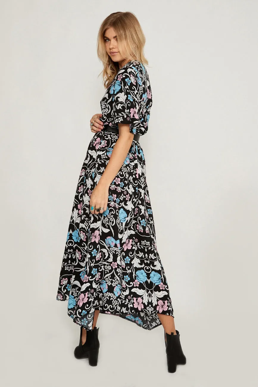 Gypsy Rose Button Maxi Dress