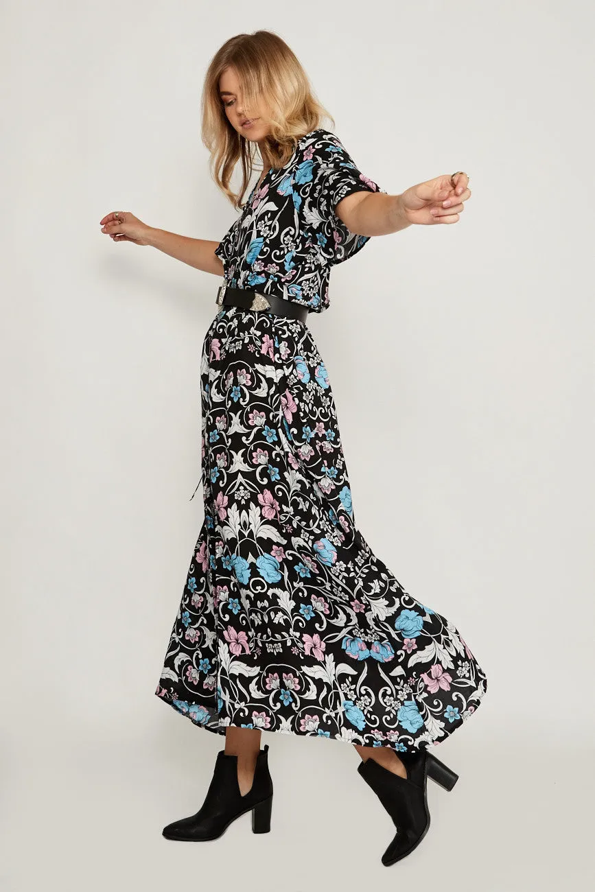 Gypsy Rose Button Maxi Dress