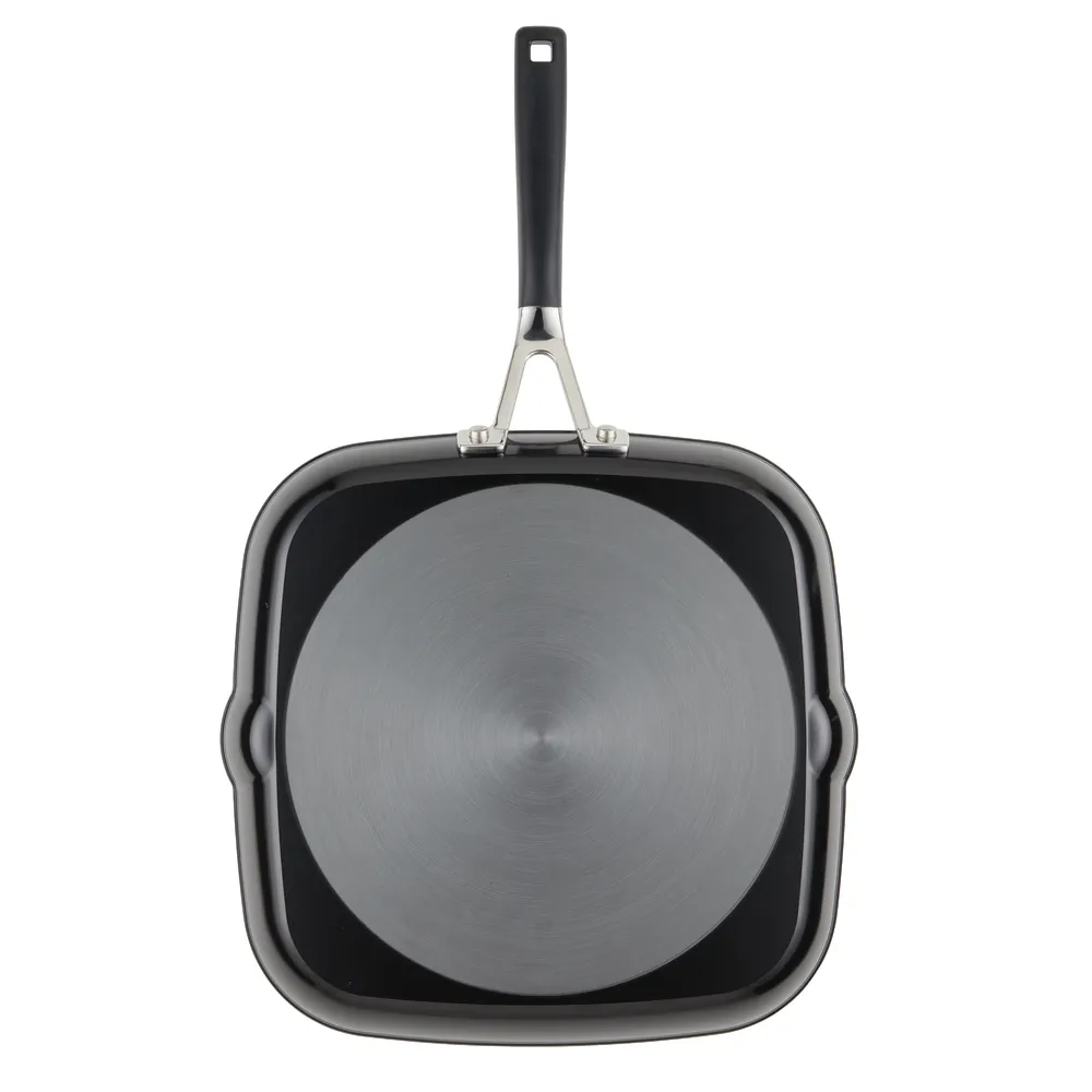 Hard-Anodized Nonstick 11.25-Inch Square Grill Pan