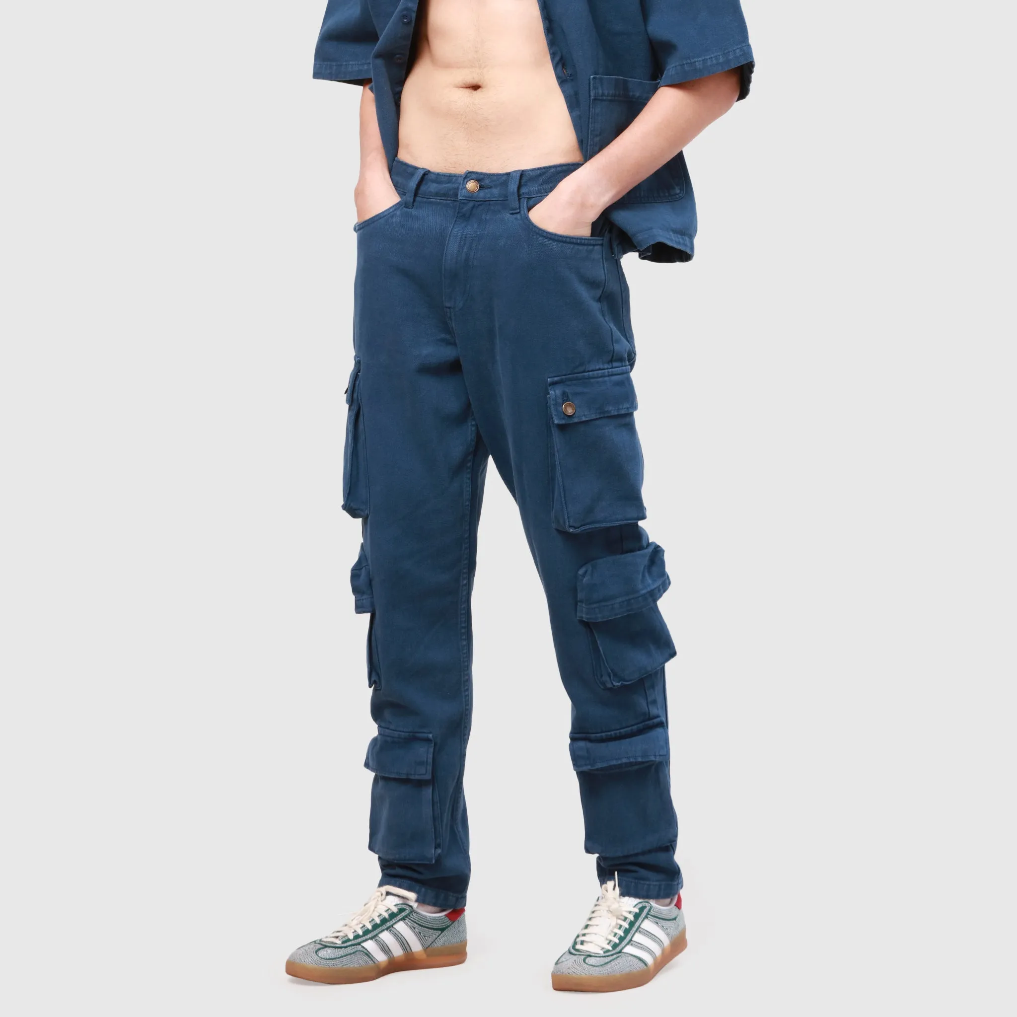 HEAVYDUTY CARGO PANTS (WASHED NAVY)