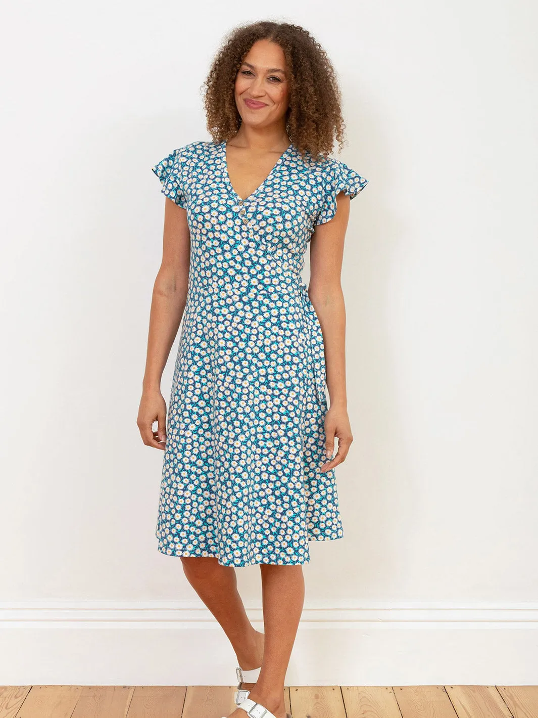 Highcliffe jersey wrap dress daisy fields