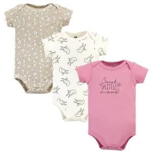 Hudson Baby Cotton Bodysuits, Sweet Little Love