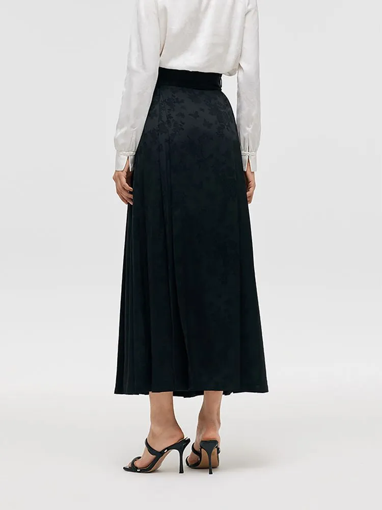 Jacquard Pleated Women Mamianqun With Bottomed Skirt