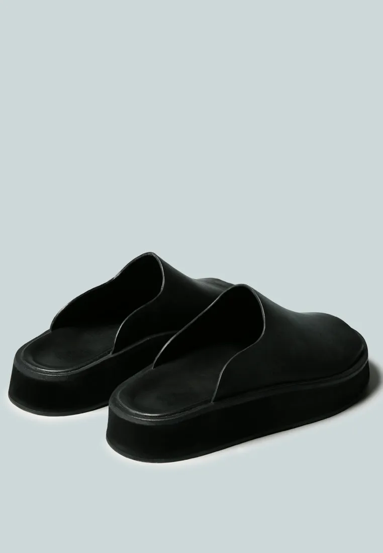 JOLIE Platform Black Slip-On