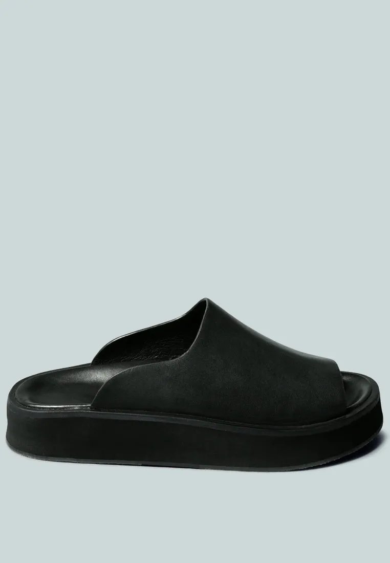 JOLIE Platform Black Slip-On