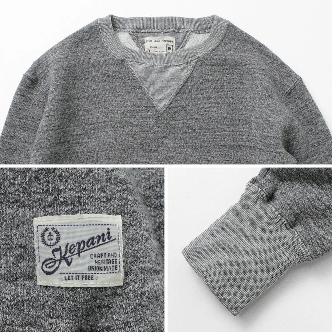 KEPANI / Crew Neck Set-In Sleeve Sweatshirt