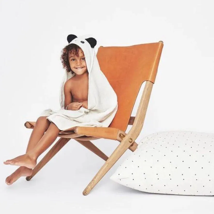 Liewood Augusta Hooded Towel Panda creme de la creme