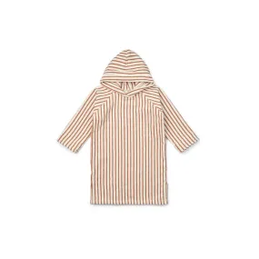 Liewood Emilia Bathrobe Poncho - Tuscany Rose/Creme de la Creme - Stripe