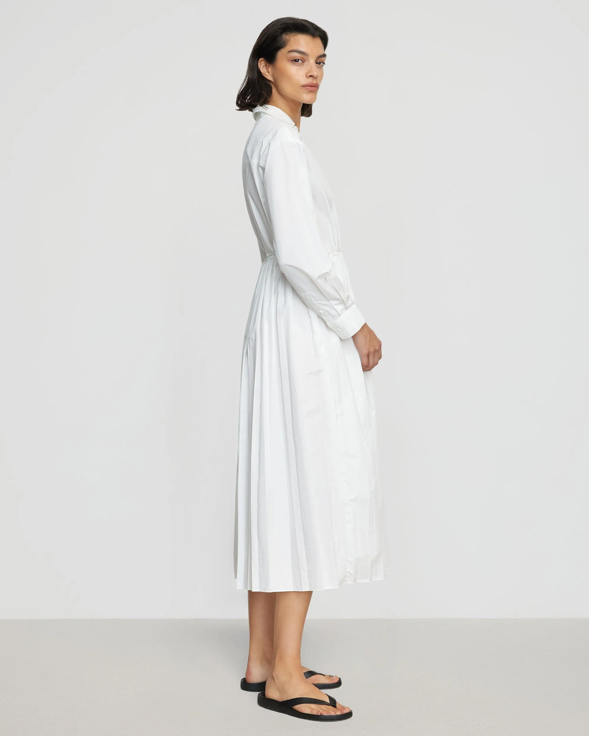 Lys Pleated-Skirt Wrap Dress