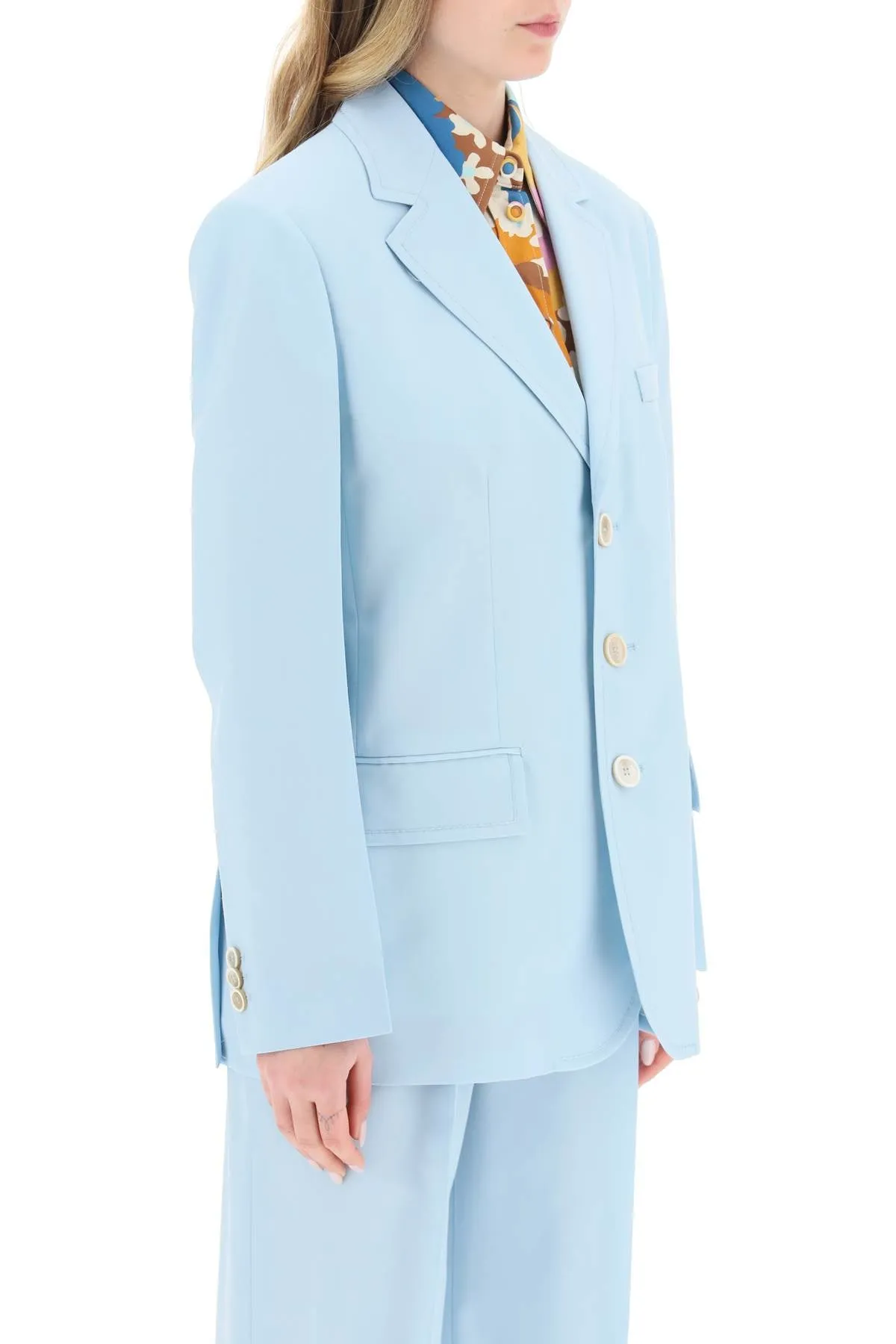 Marni three-button wool blazer