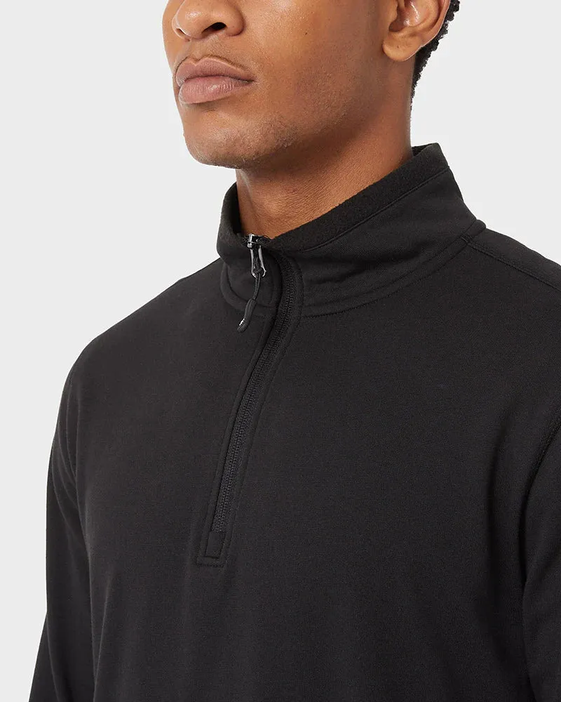 Men's Comfort Tech 1/4 Zip Top - Black