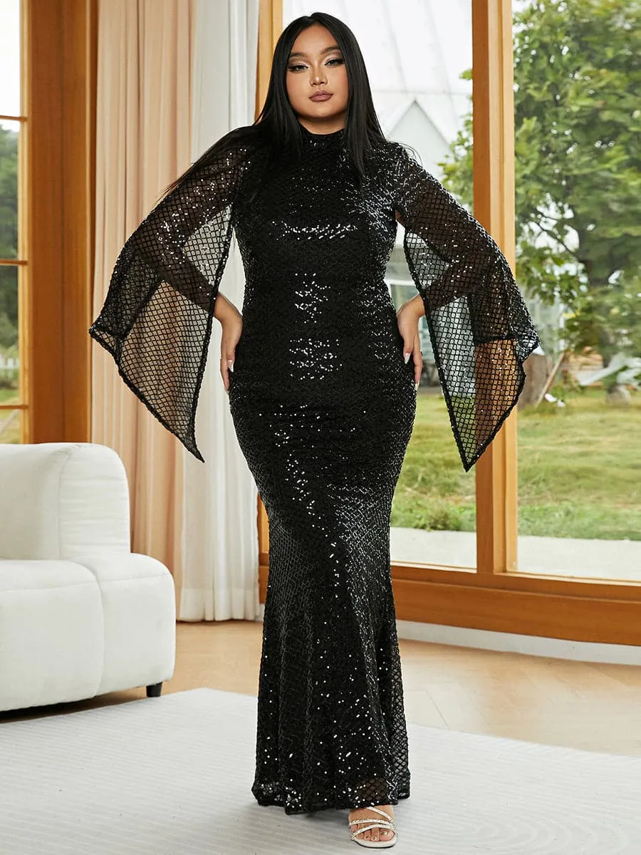 Mermaid Sequin Evening Dress PXJ1263