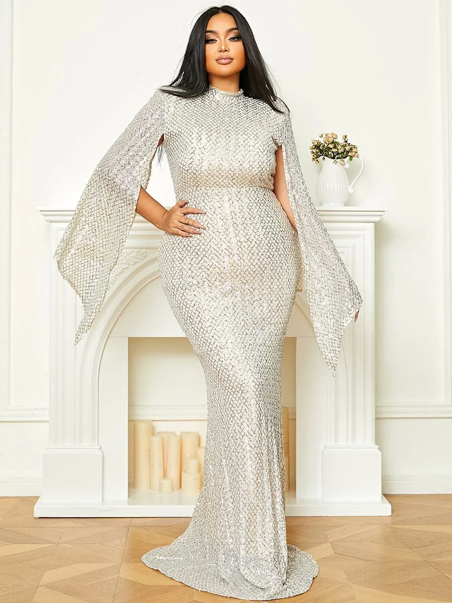 Mermaid Sequin Evening Dress PXJ1263