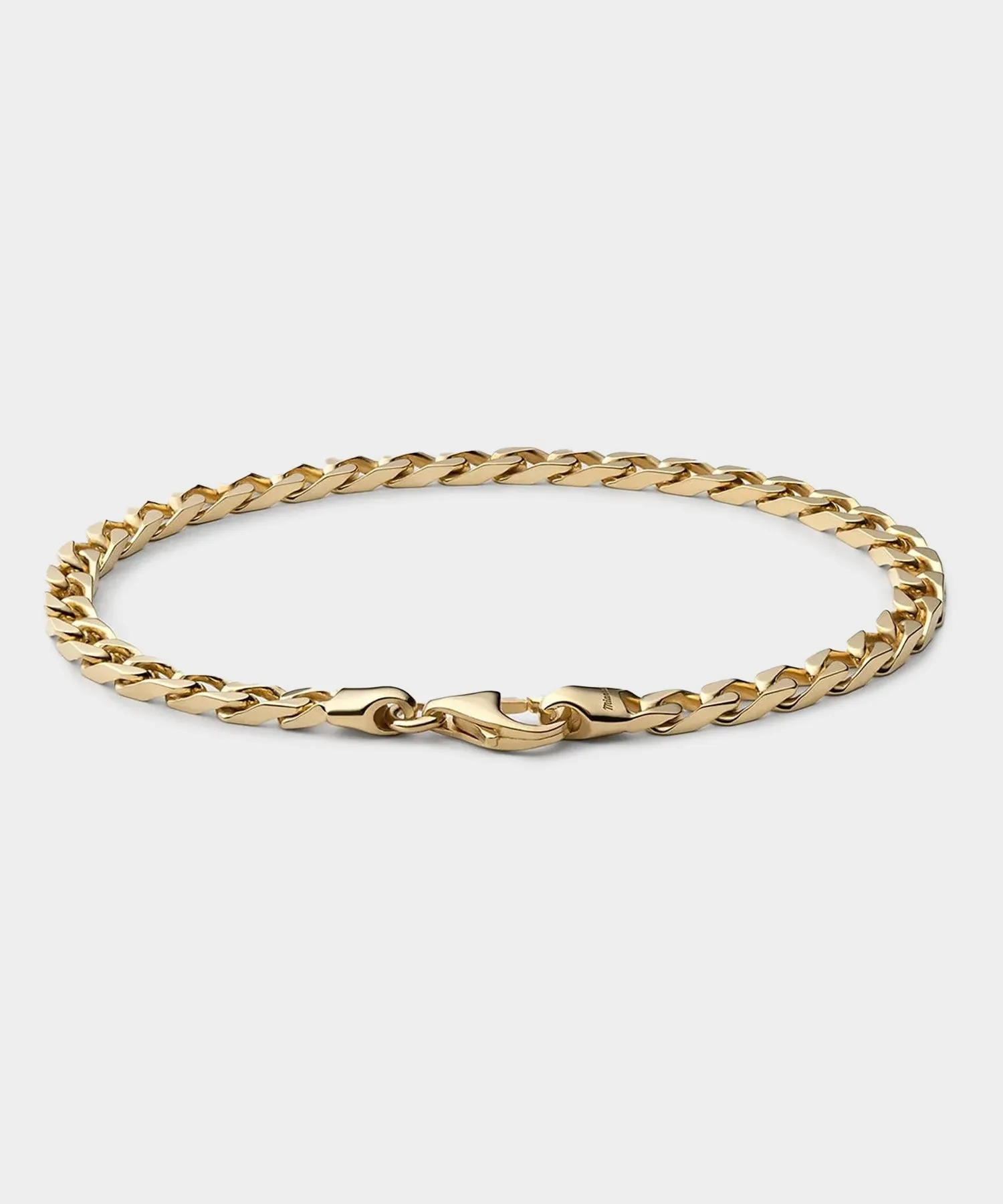 Miansai 4mm Cuban Chain Bracelet in Gold Vermeil