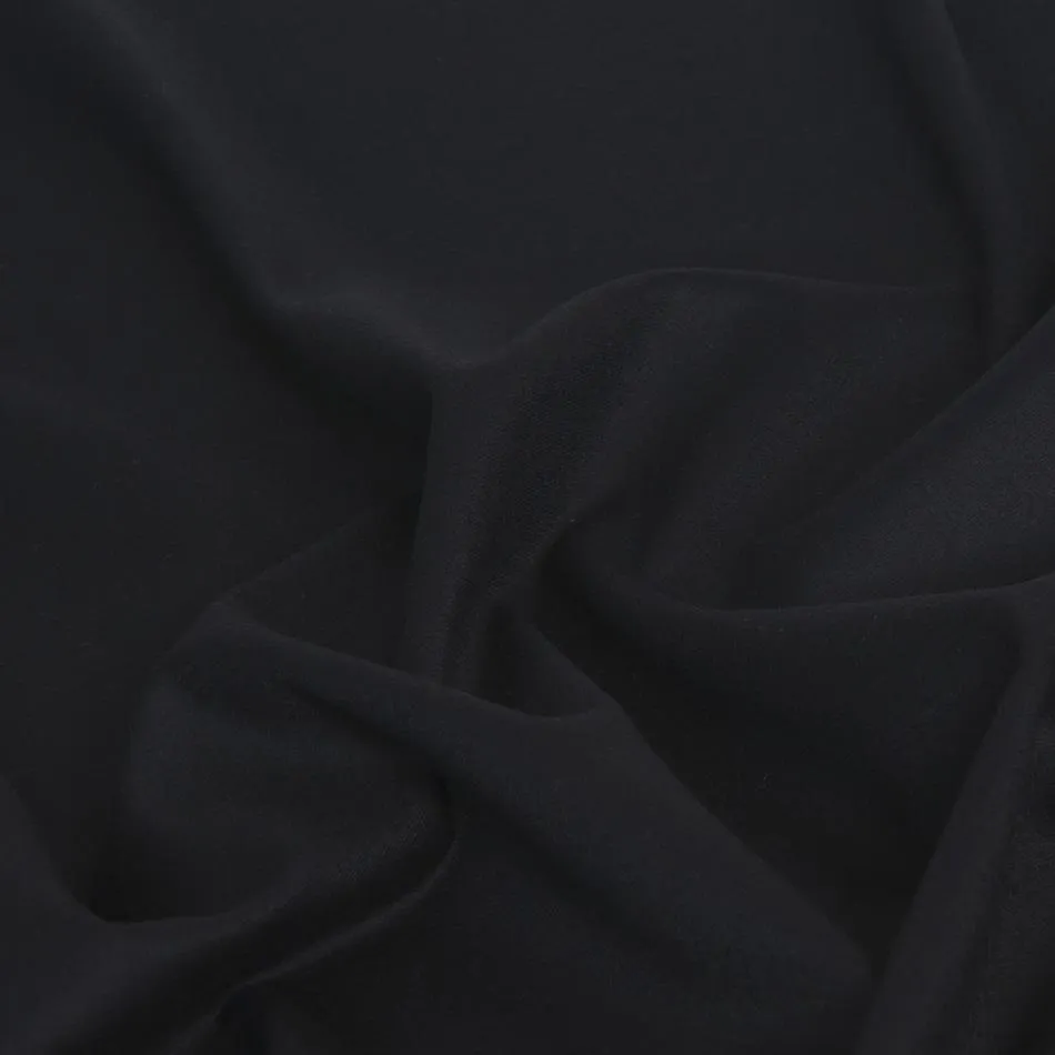 Midnight Blue Wool Stretch Fabric 1561