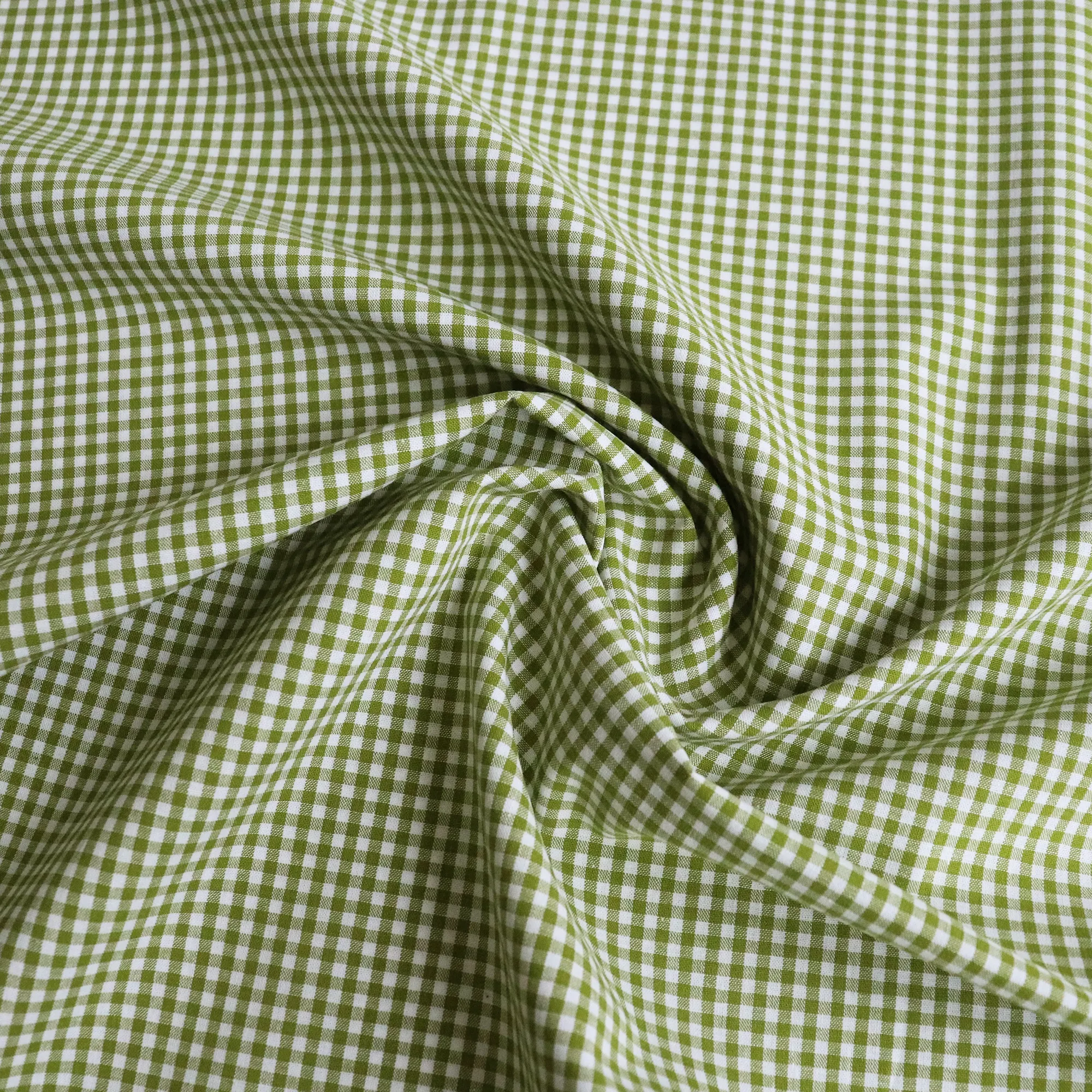 Mini Gingham Yarn Dyed Cotton - Green