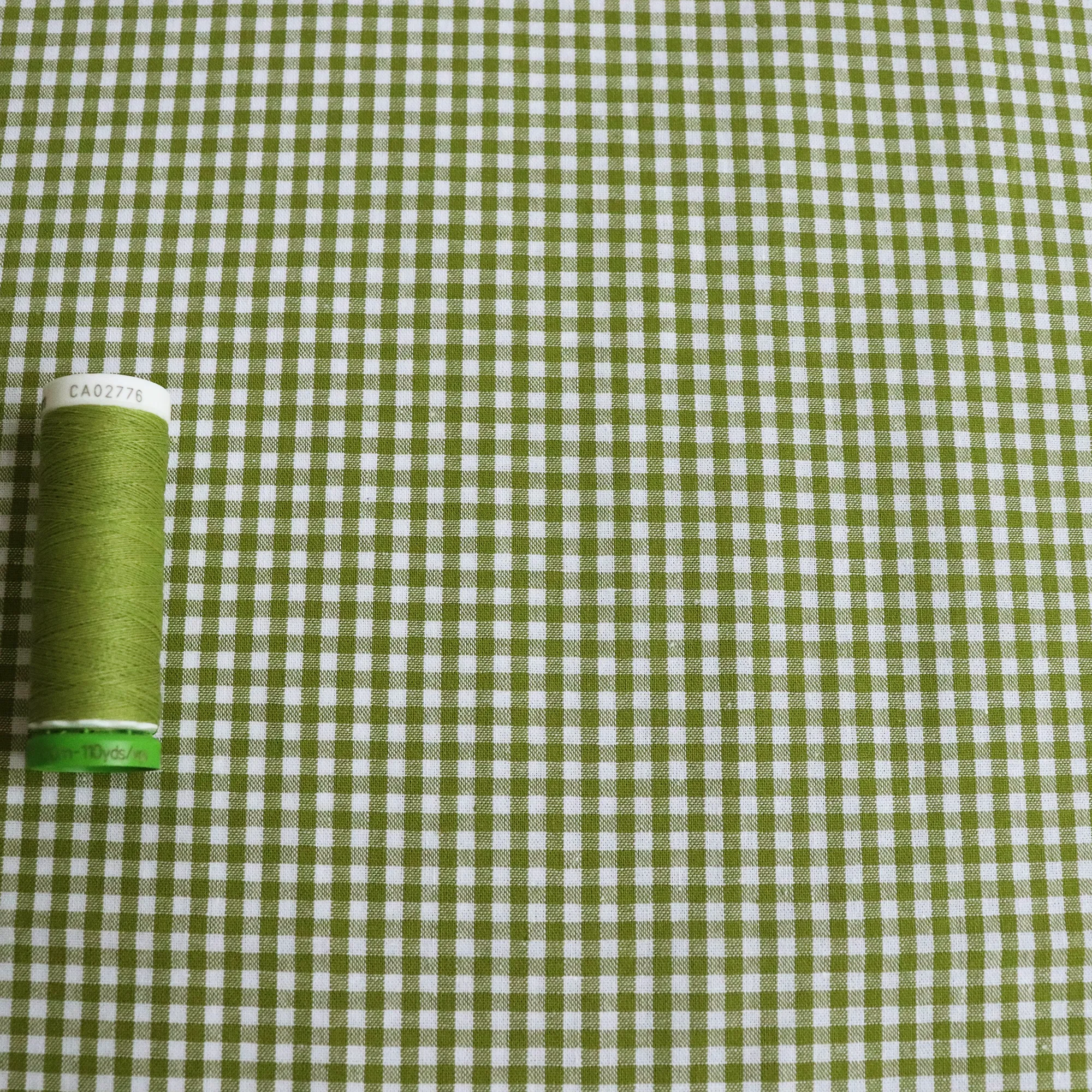 Mini Gingham Yarn Dyed Cotton - Green