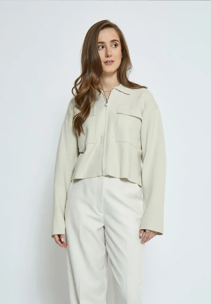 MSTammy Cropped Jacket - Light Birch