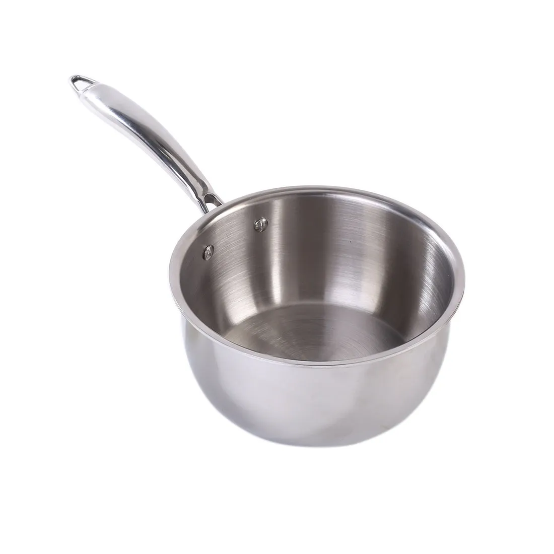 Nigella Tri-Ply 18 cm Sauce Pan | 2.2 Liters | 2.5 mm Thickness | Silver | 10 Years Warranty