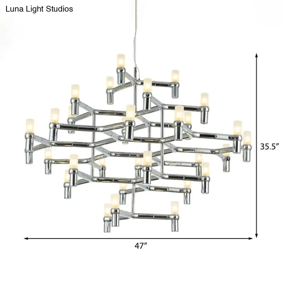 Nordic Metal Multi-Layer Chandelier Lamp - Elegant LED Hanging Light for Living Room