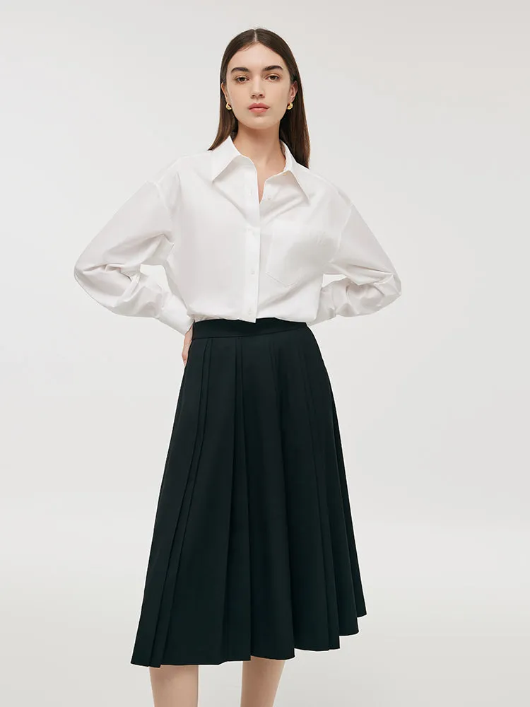 Pleated A-Line Women Skirt