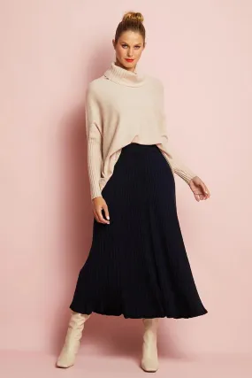 Rebecca Knit Skirt | Navy