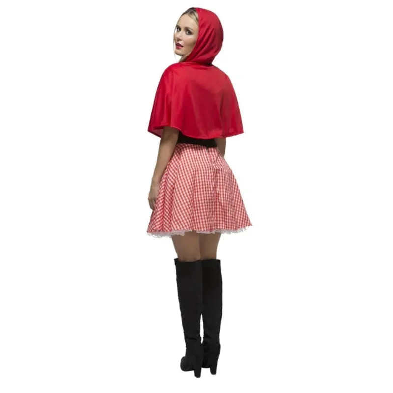 Red Riding Hood Costume with Black Corset - Fever