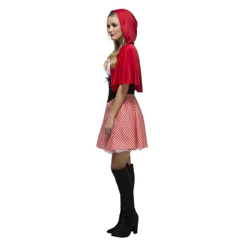 Red Riding Hood Costume with Black Corset - Fever