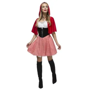 Red Riding Hood Costume with Black Corset - Fever