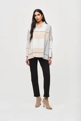 Reina Jacquard Knit Cardigan