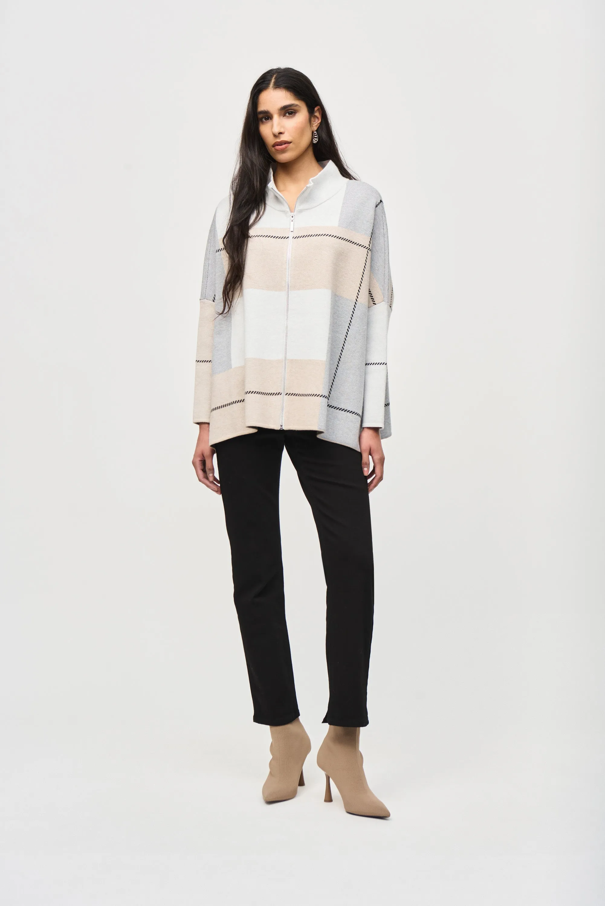 Reina Jacquard Knit Cardigan