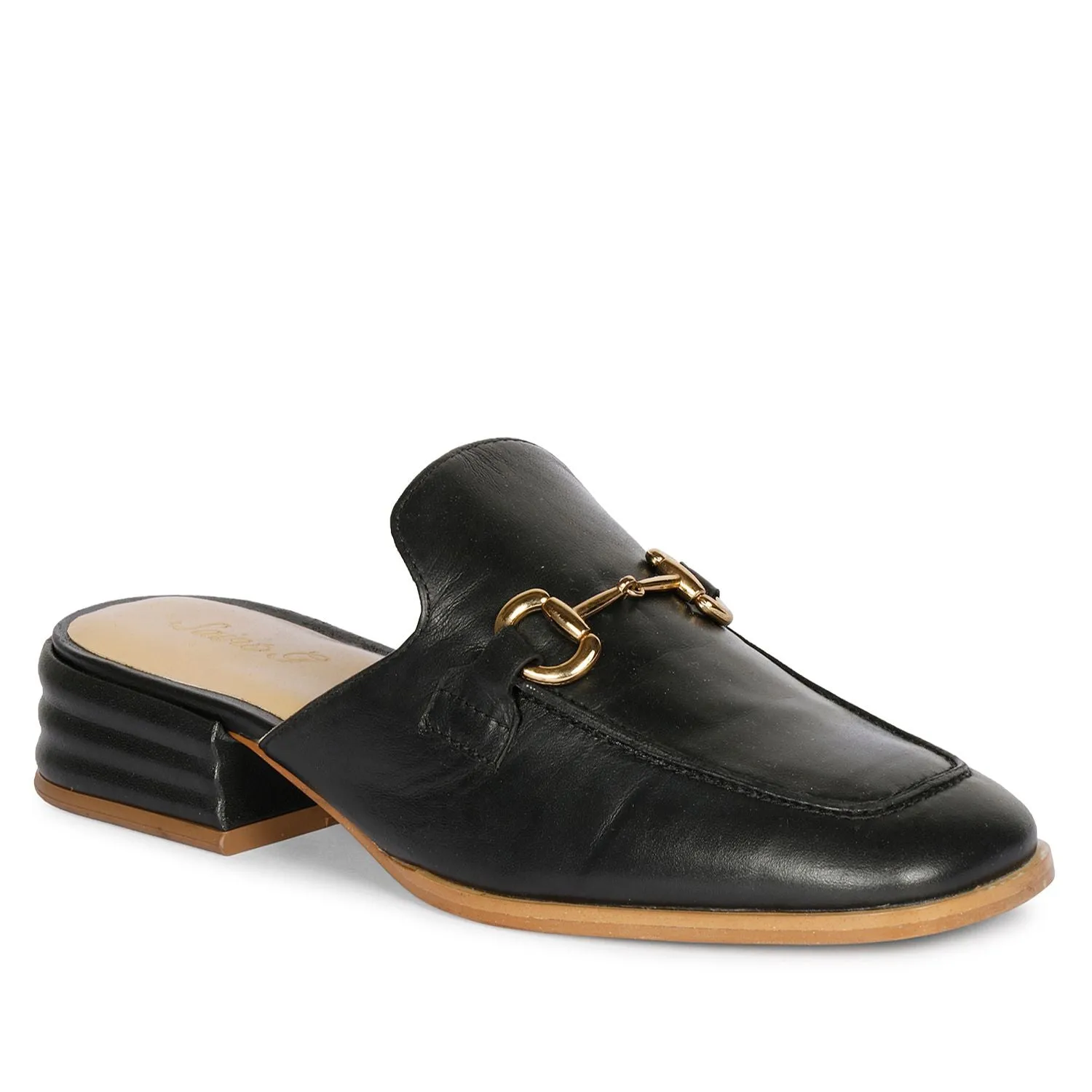 Saint Savannah Leather Black  Handcrafted Shoes