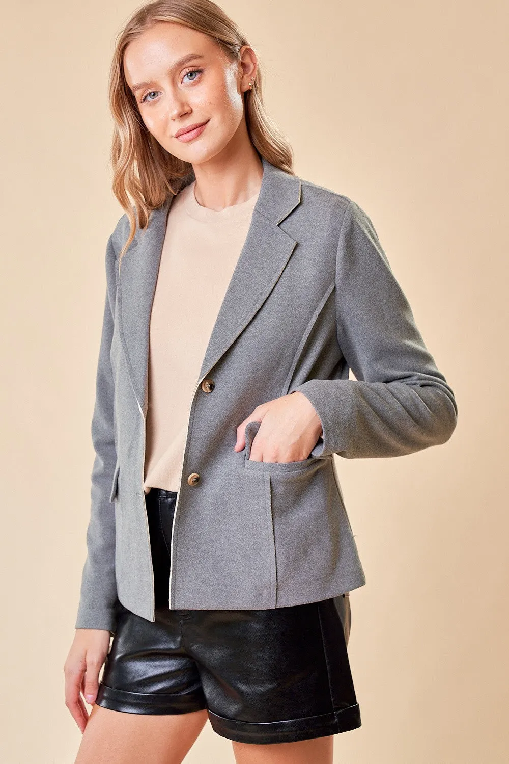 Samira Raw Edge Blazer- 2 Colors!