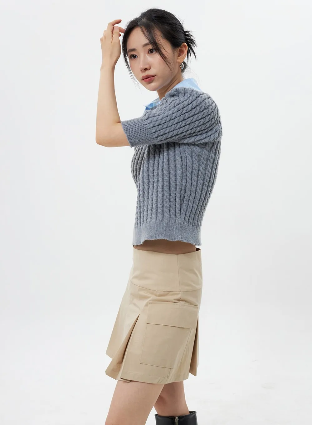 Short Sleeve Sweater OY308