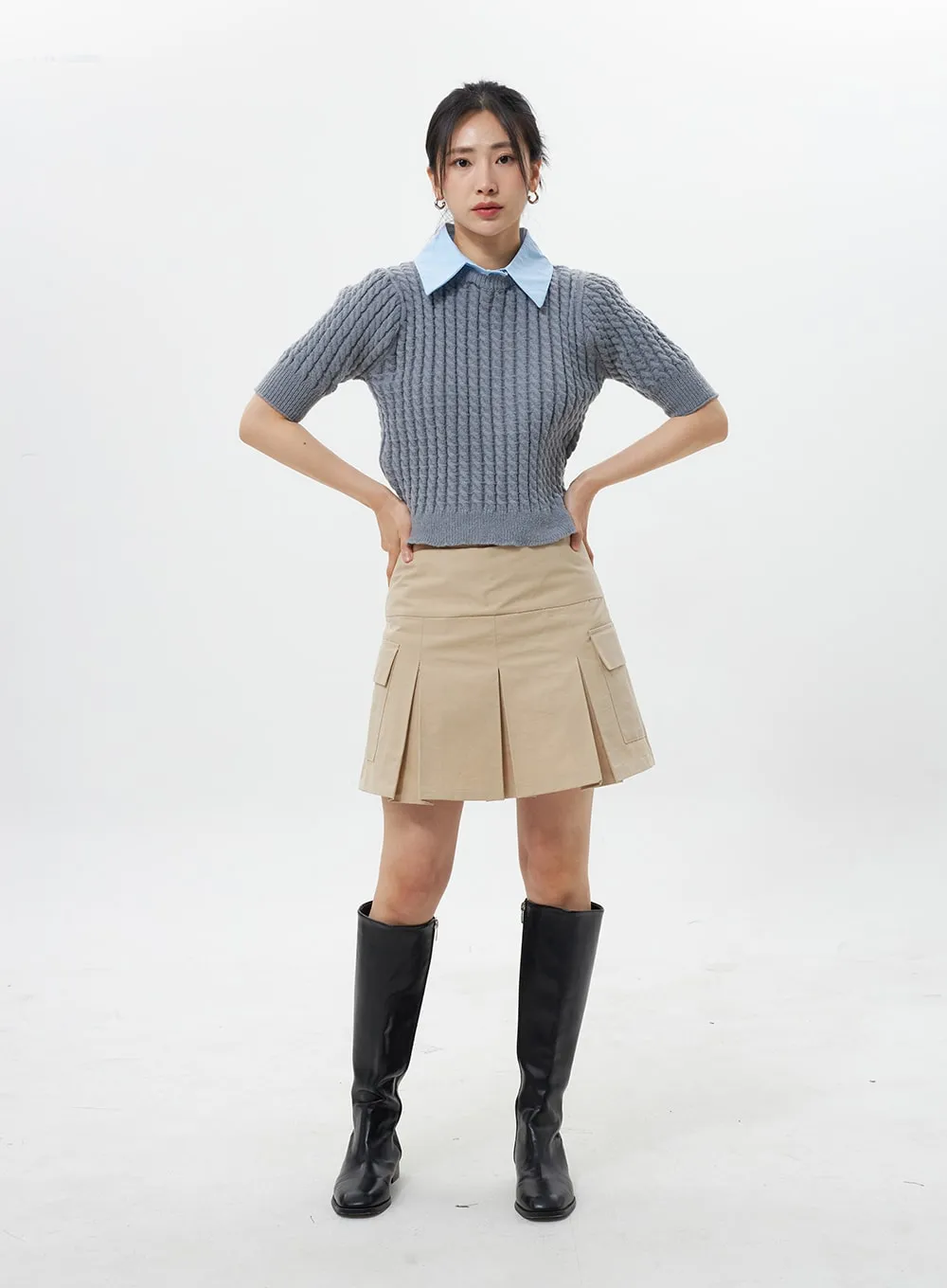 Short Sleeve Sweater OY308