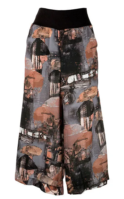 Southwest Gaucho Pants - Desert Georgette (One S/M Petrified Forest Left!)