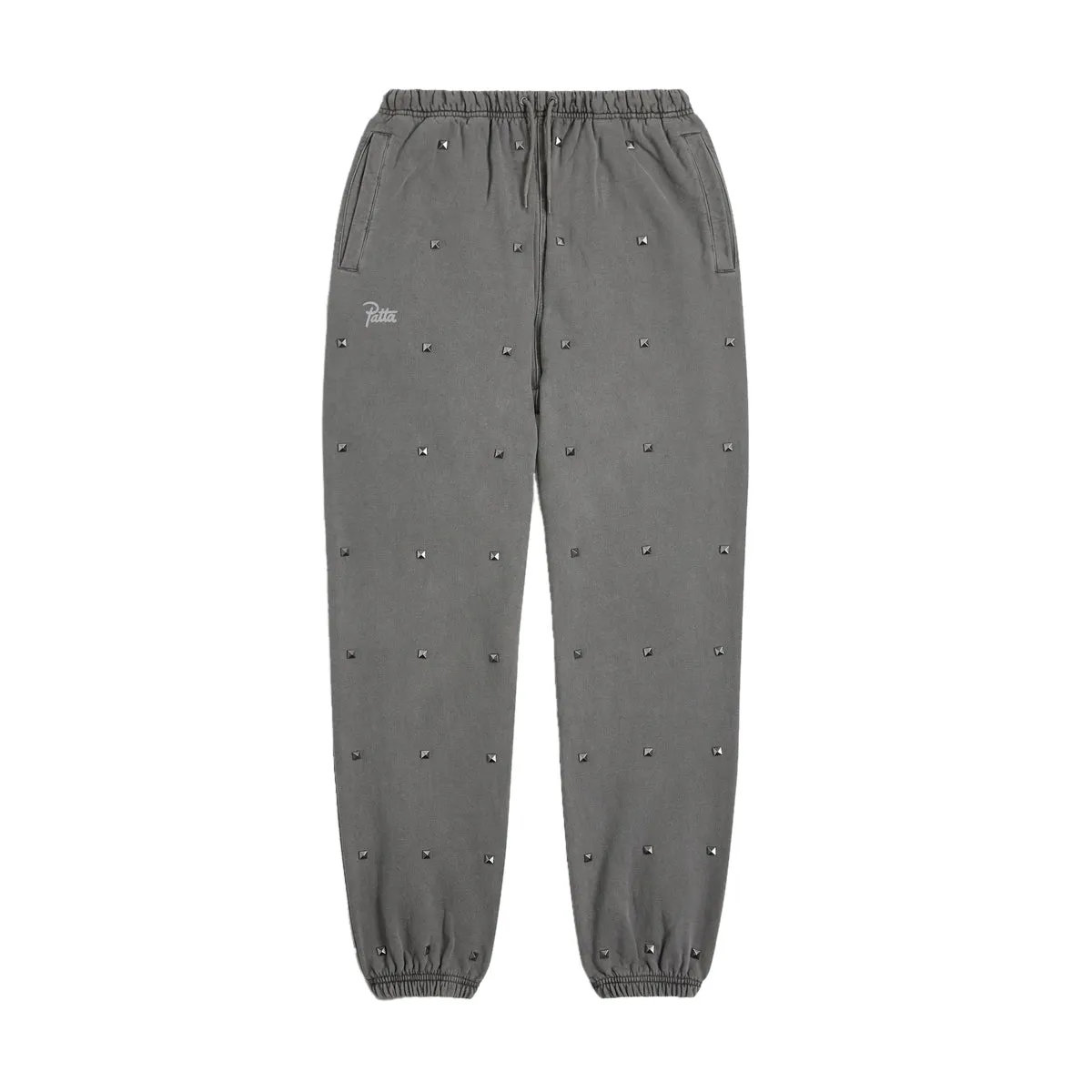 Studded Washed Jogging Pants 'Volanic Glass'