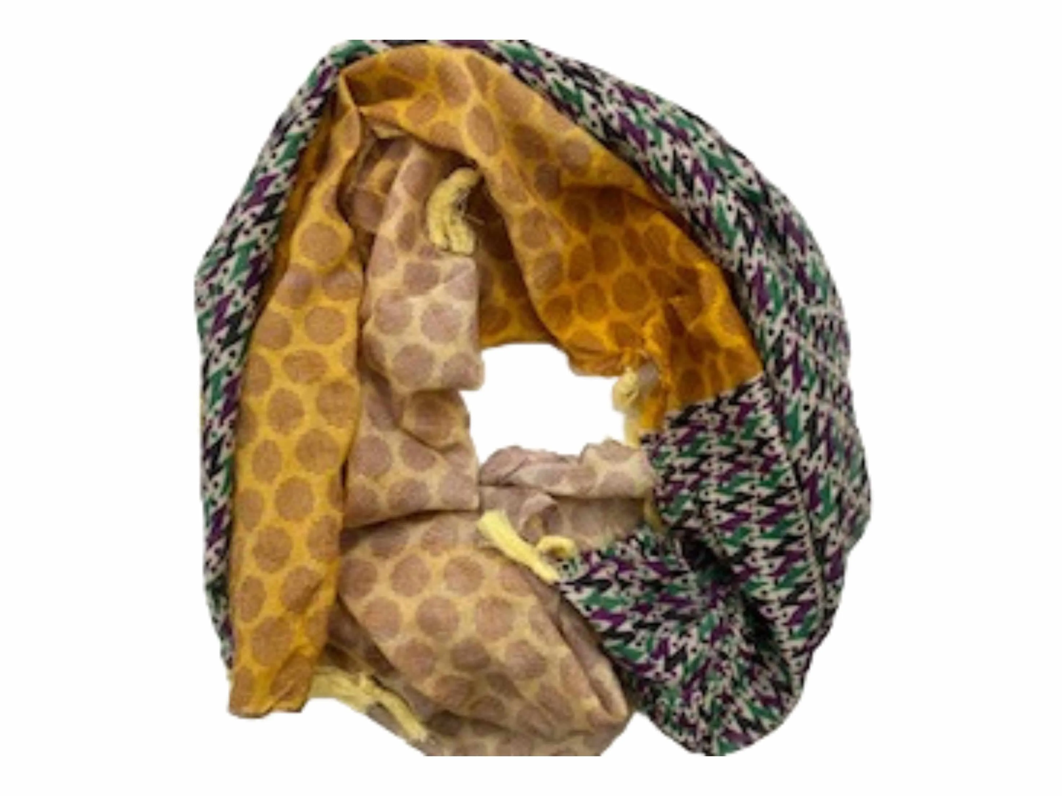 Sunflower Fade  -  Ethnic Square Scarf (DEFECT)