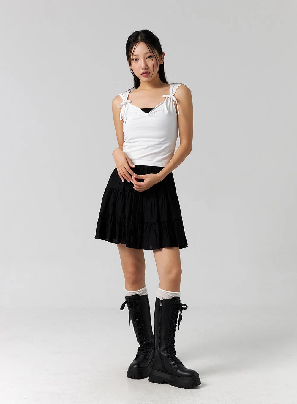 Tiered Mini Skirt CG303