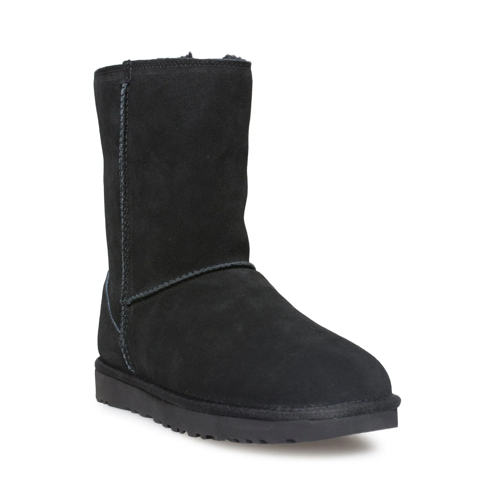 UGG Classic Short Zip Black Boots - Women's