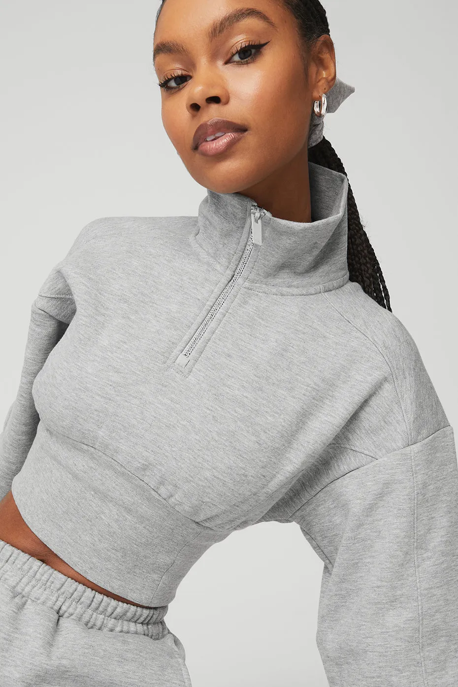 Vixen Fleece 1/4 Zip - Athletic Heather Grey