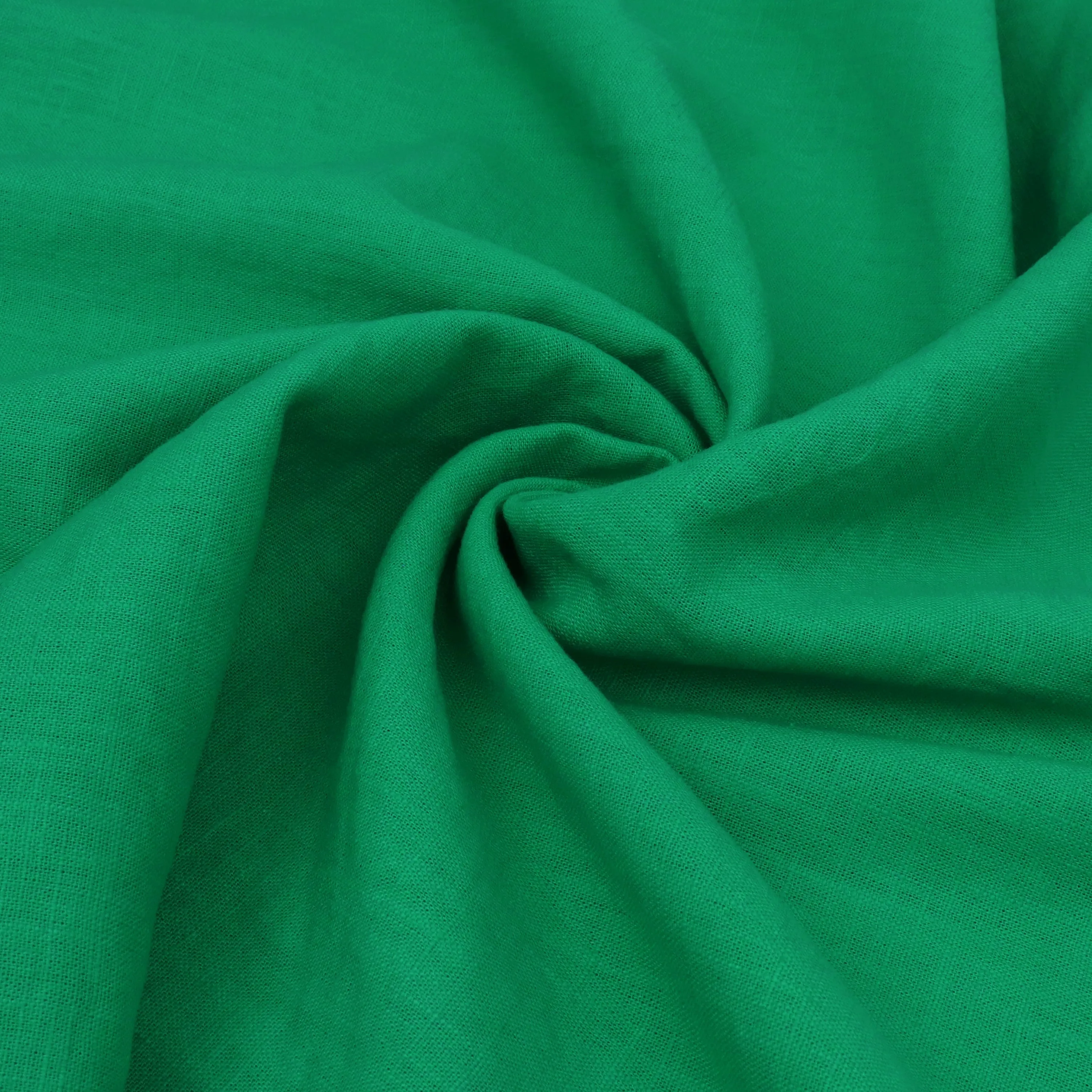 Washed Linen Cotton - Bright Green