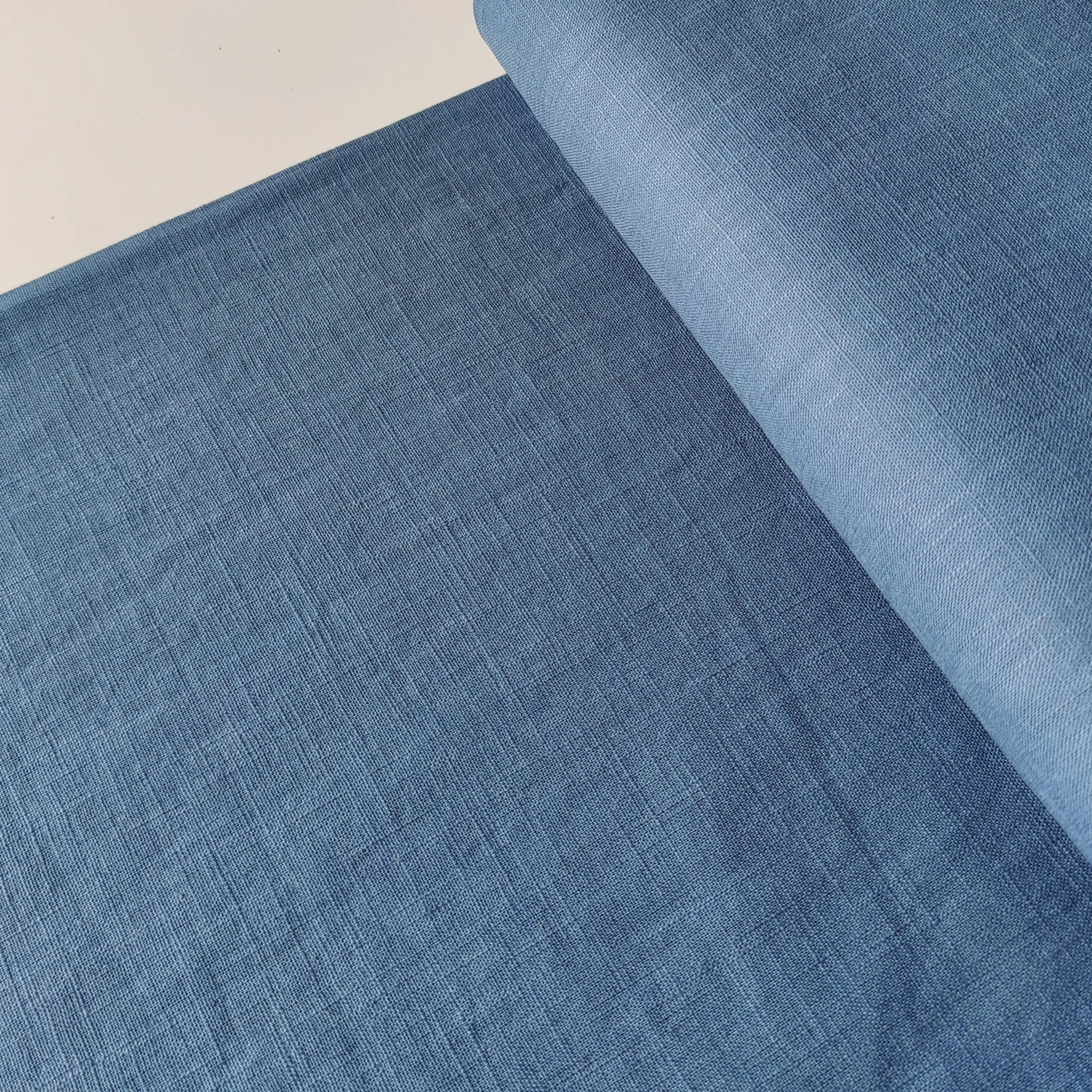 Washed Linen Cotton - Copen Blue