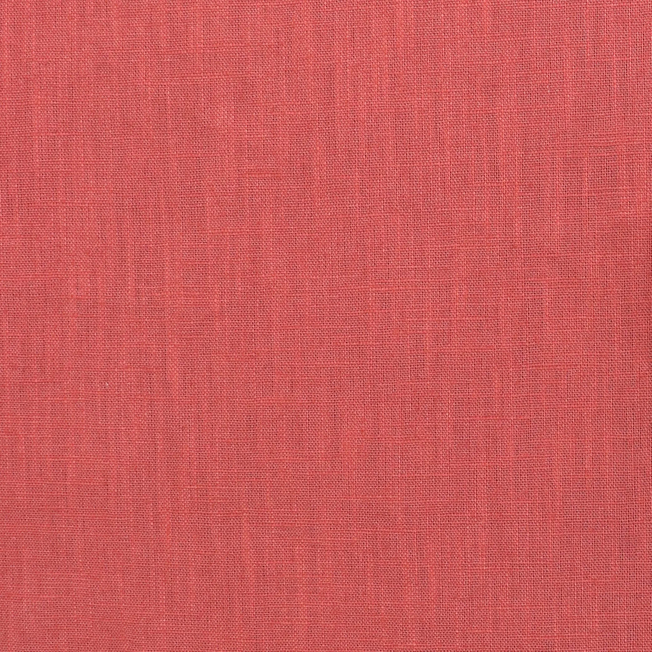 Washed Linen Cotton - Coral Stone