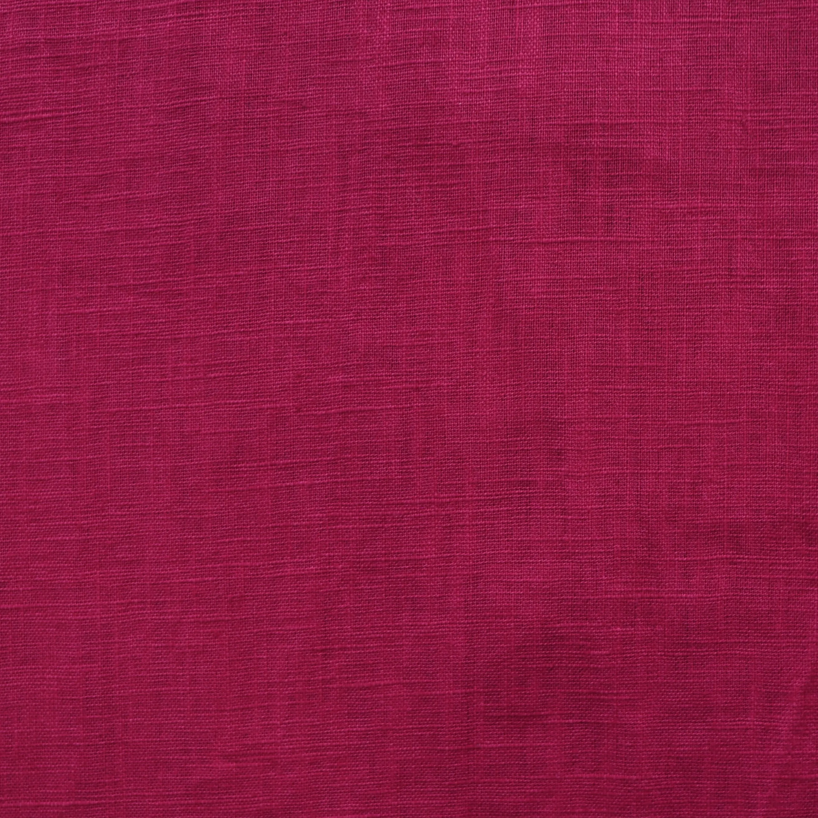 Washed Linen Cotton - Fuchsia Pink