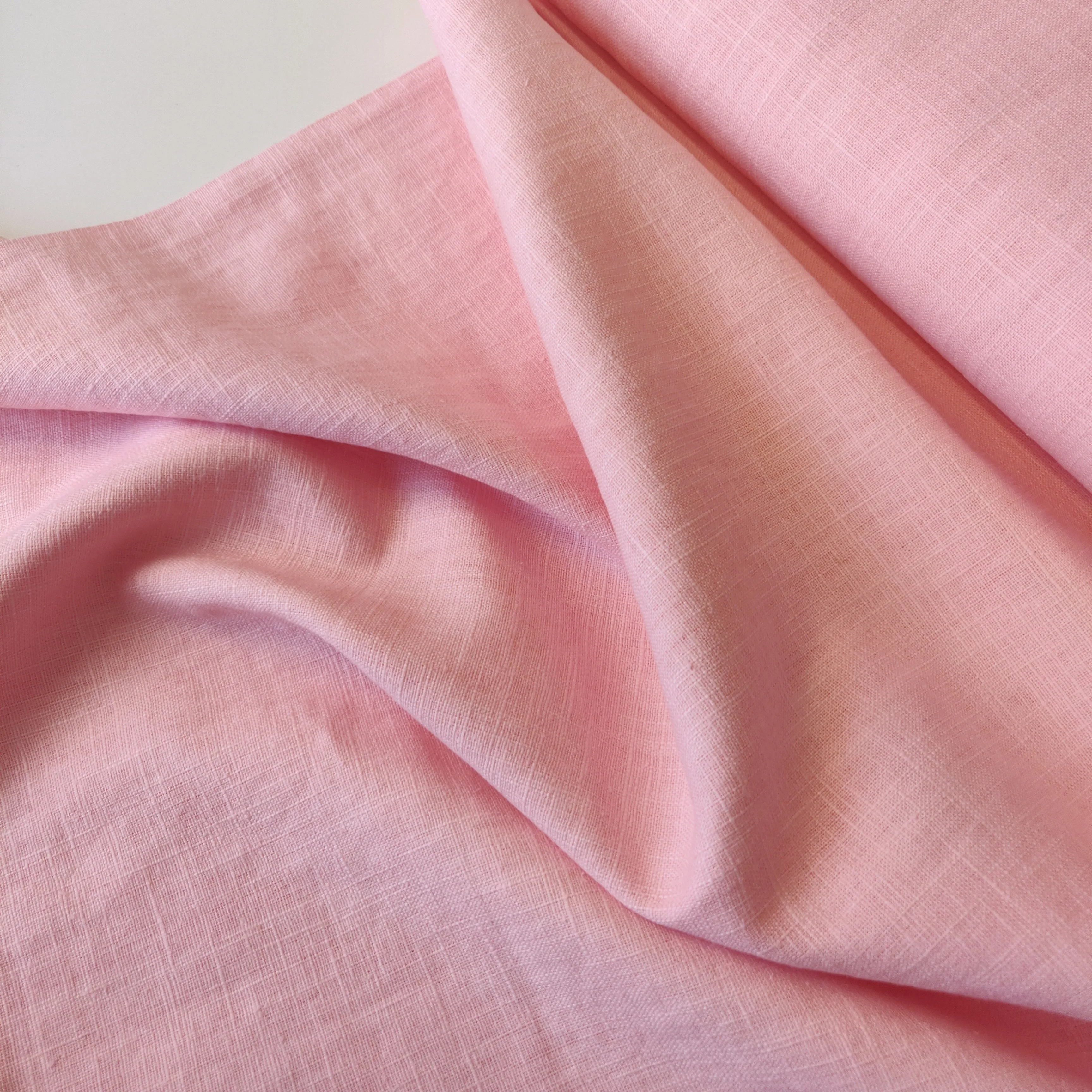 Washed Linen Cotton - Light Pink