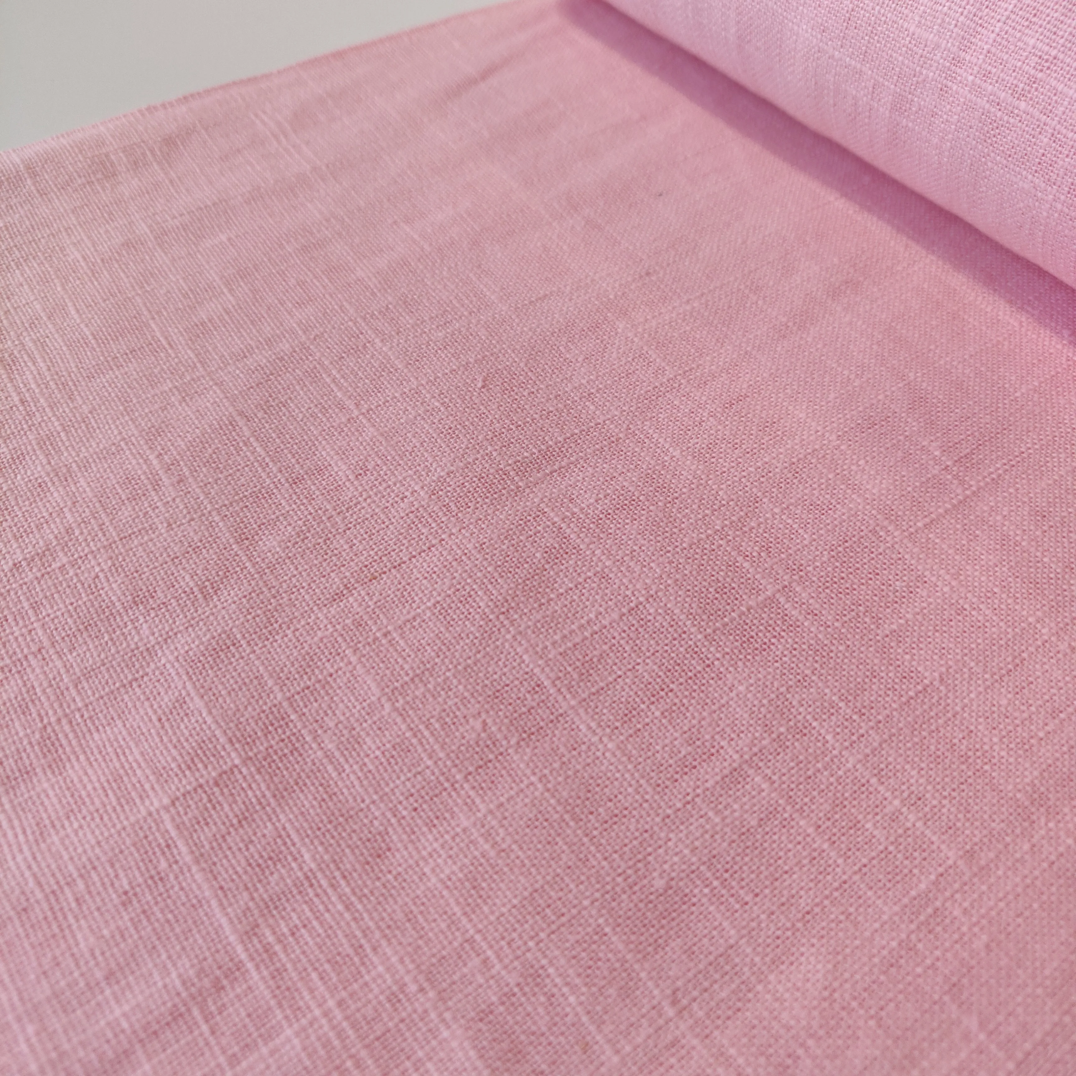 Washed Linen Cotton - Light Pink