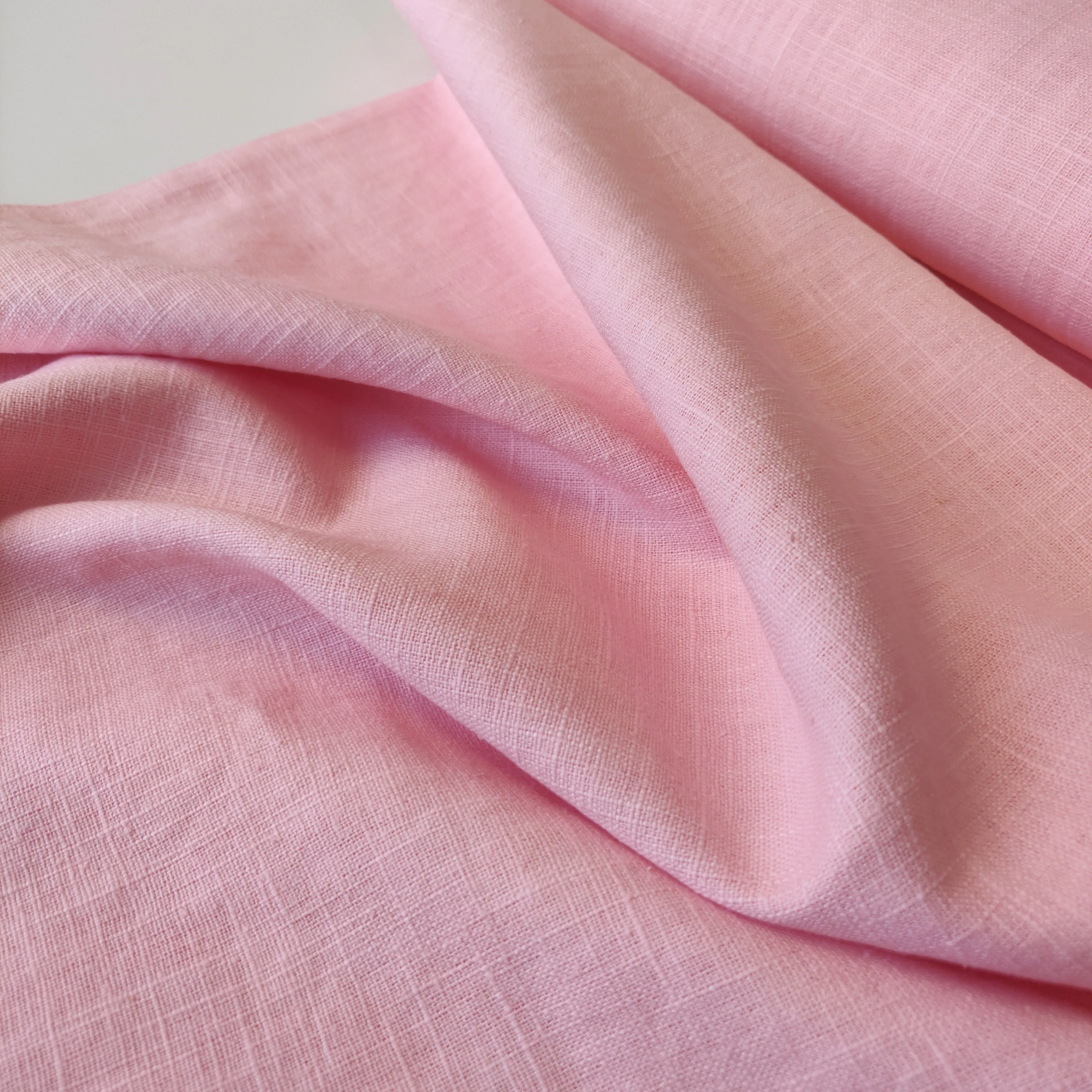 Washed Linen Cotton - Light Pink