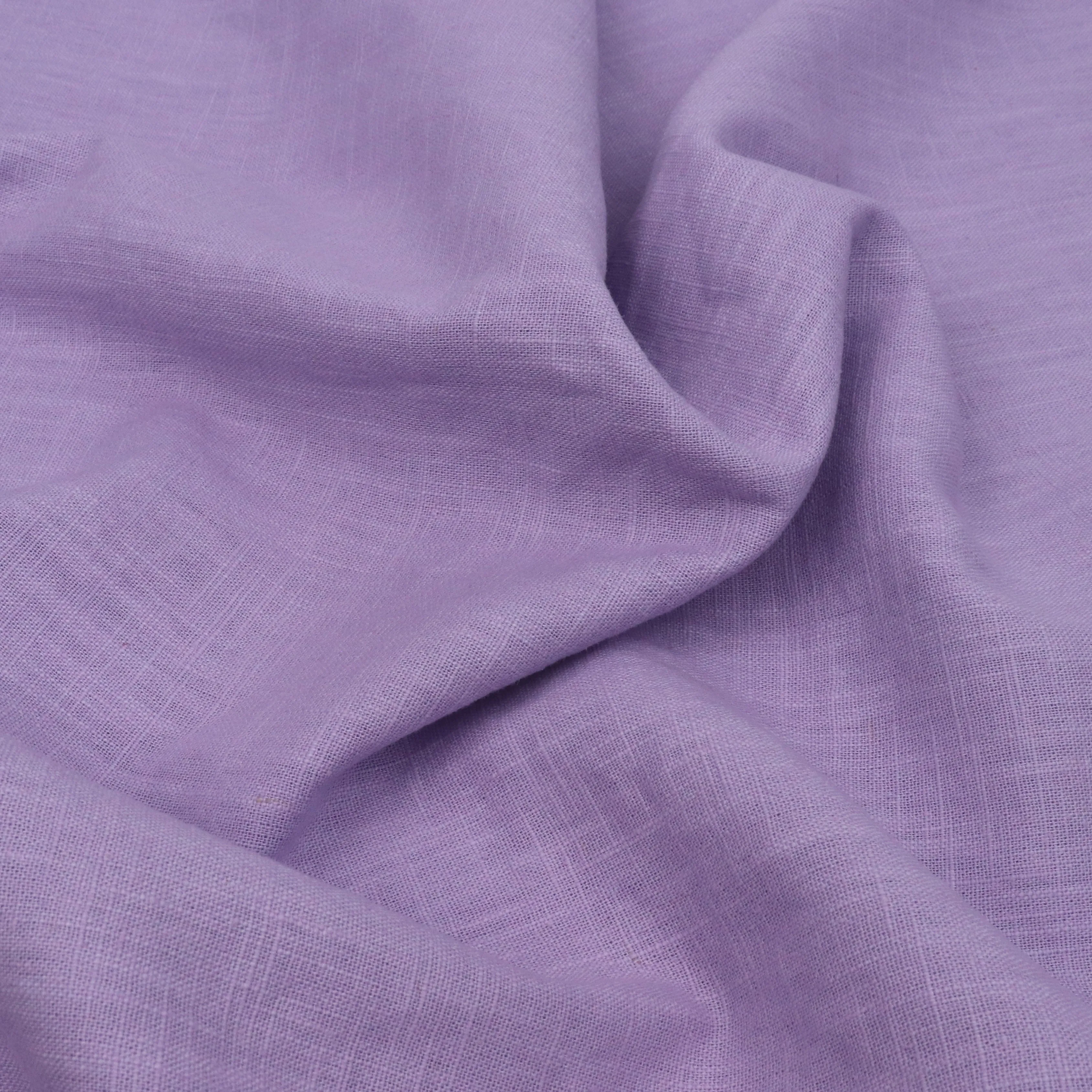 Washed Linen Cotton - Lilac Purple