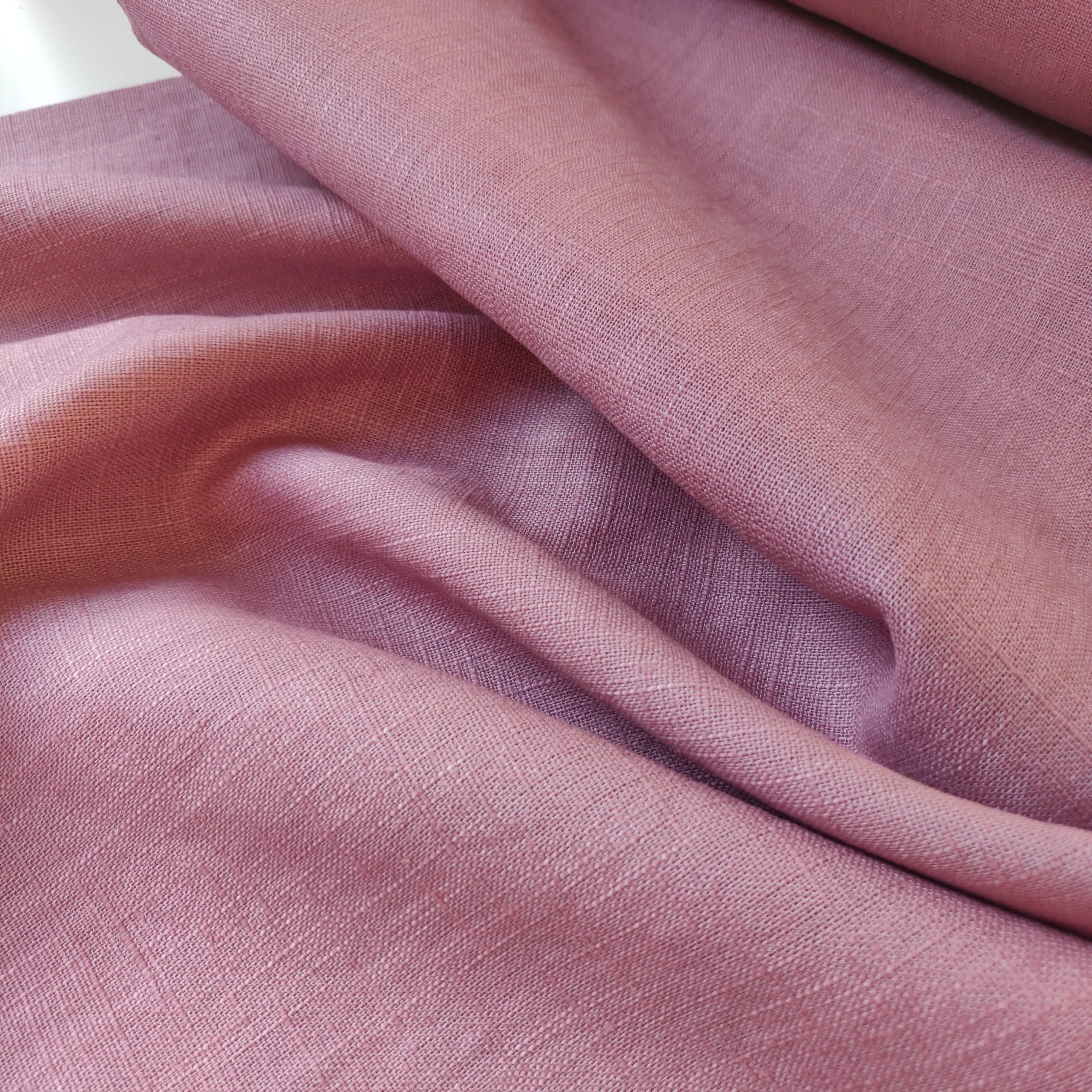 Washed Linen Cotton - Rose Pink